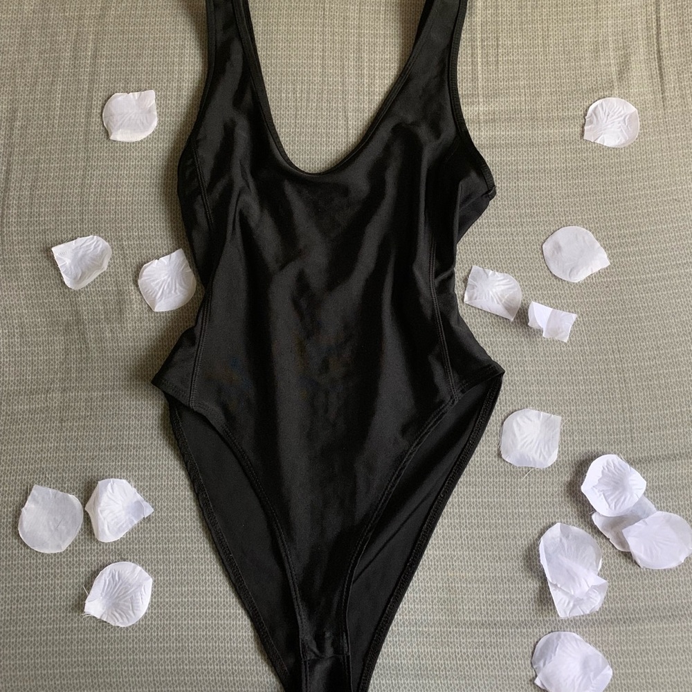 Black Sporty Bodysuit